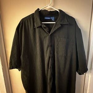 Men's Ocean Pacific Black Button-Up Shirt like new only worn